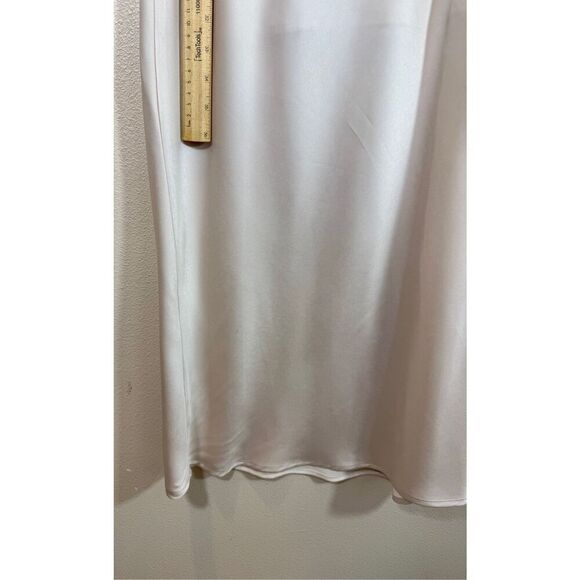 Meshki Off White Side Cut Out Satin Midi Dress Women's XS - Picture 8 of 10